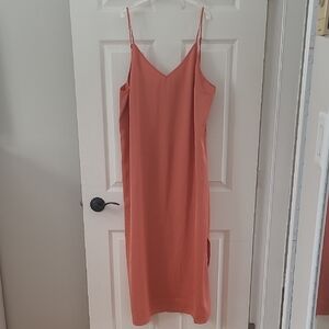 Coral Slip Dress